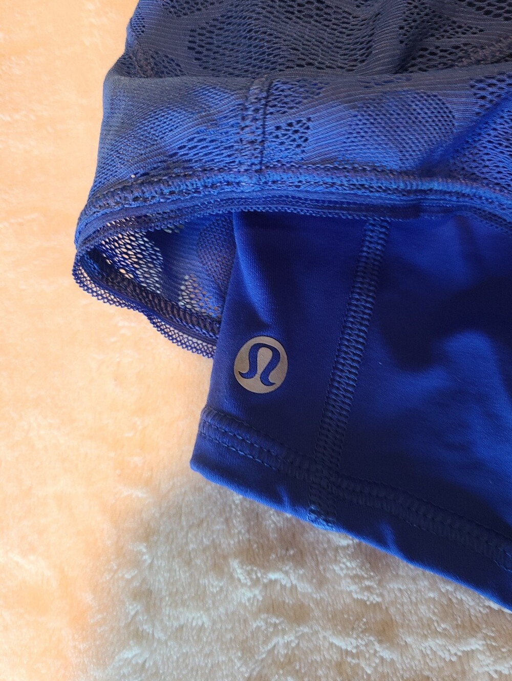 Lululemon Harbor Blue Mesh Athletic Shorts Size Size 10 - Picture 3 of 7